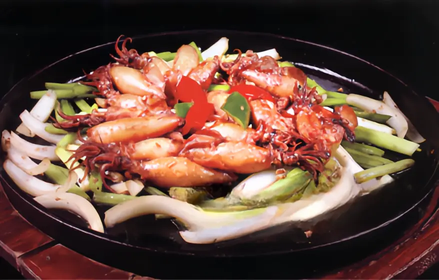 （深圳海珠城美食会酒店创新菜）铁板沙姜籽乌（另附自制酱油水配方）